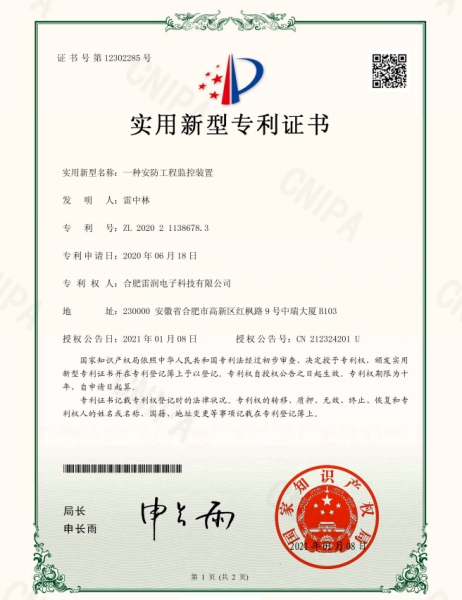 安防工程监控专利