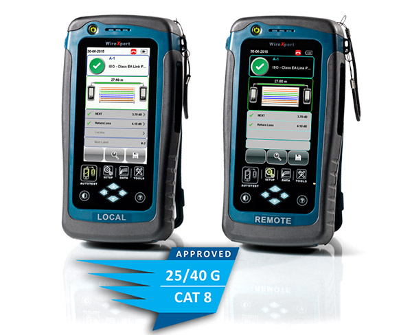 WireXpert 4500科技前端的线缆测试仪